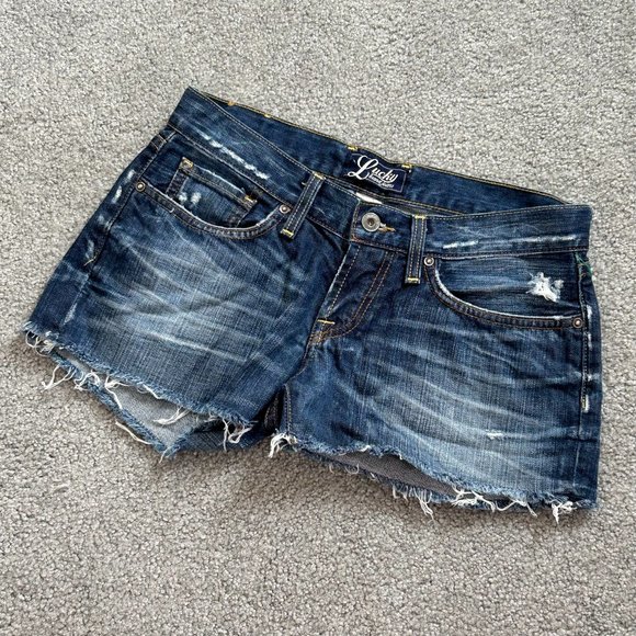 - Lucky Brand Lot of Two Denim Shorts Boyfriend Size 0 or 25
